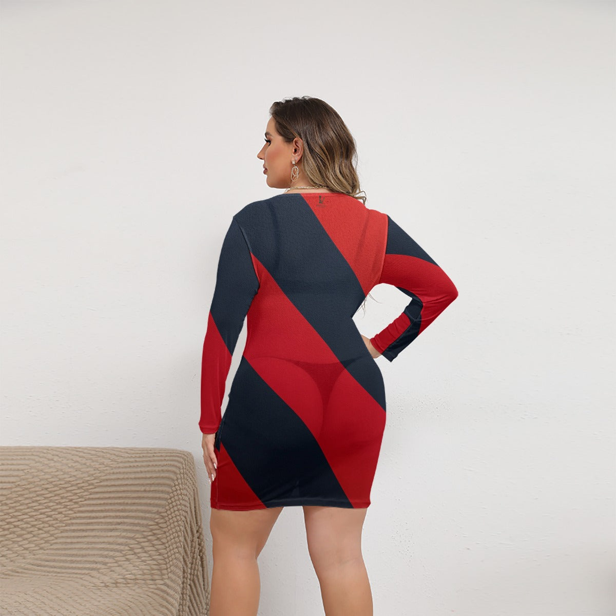 Catch Me Women's Mesh Dress (Plus Size)