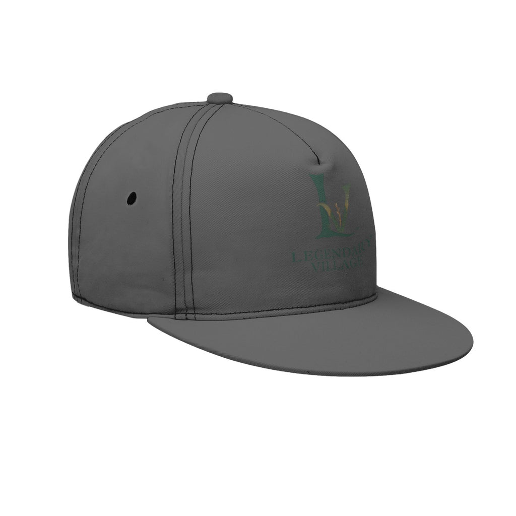 LV Signature Logo Flat Brim Cap