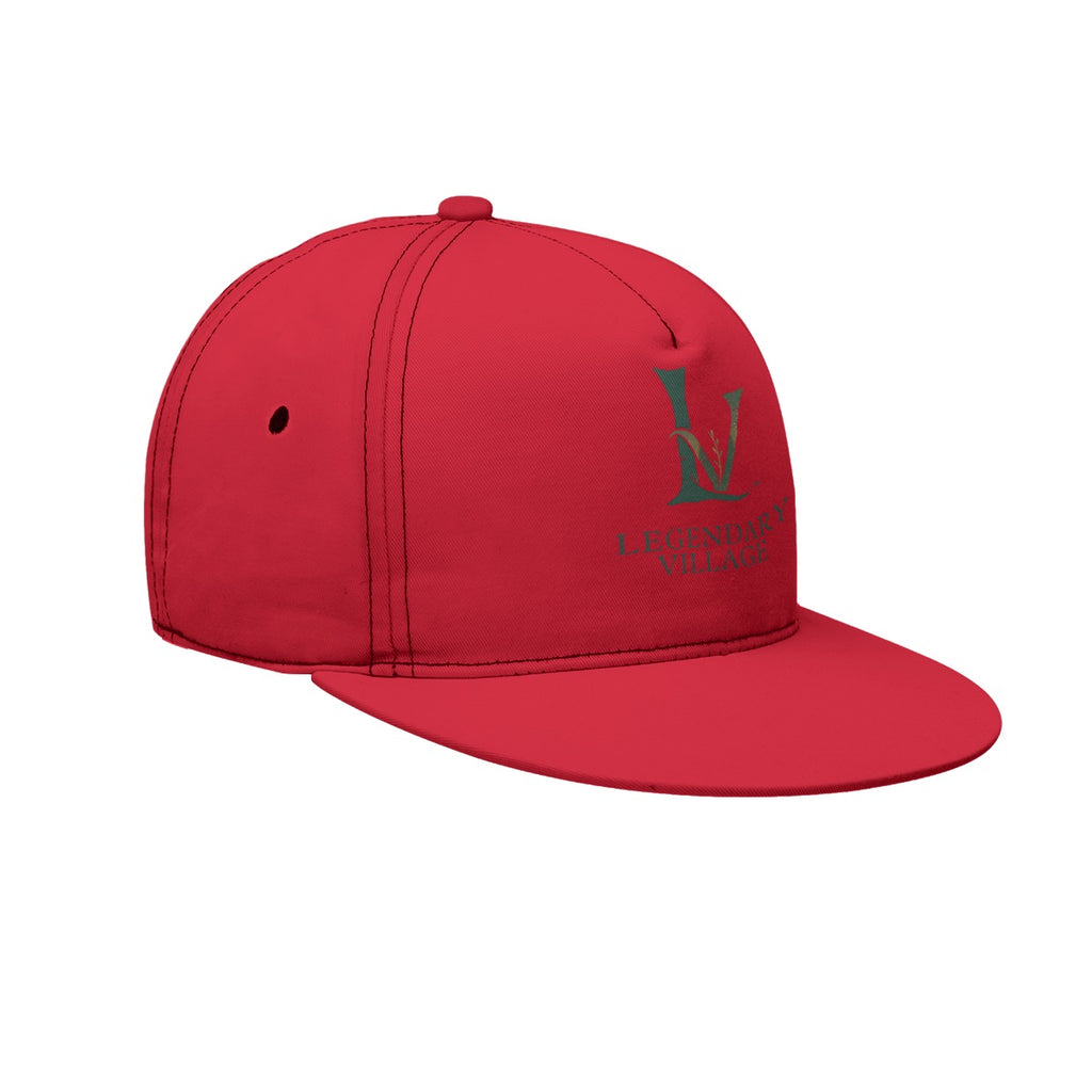 LV Signature Logo Flat Brim Cap