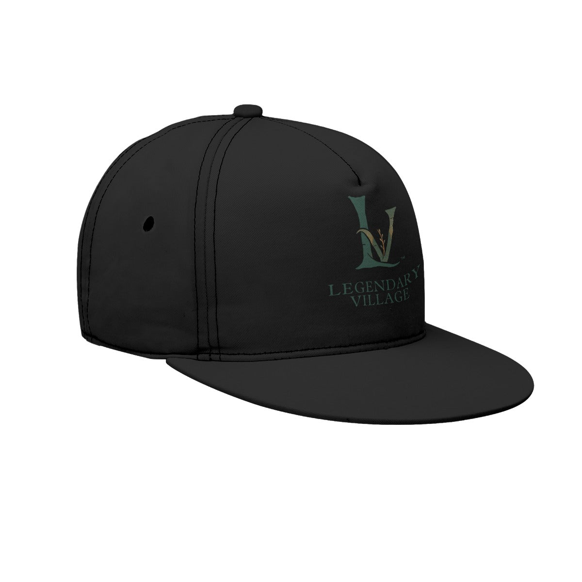 LV Signature Logo Flat Brim Cap