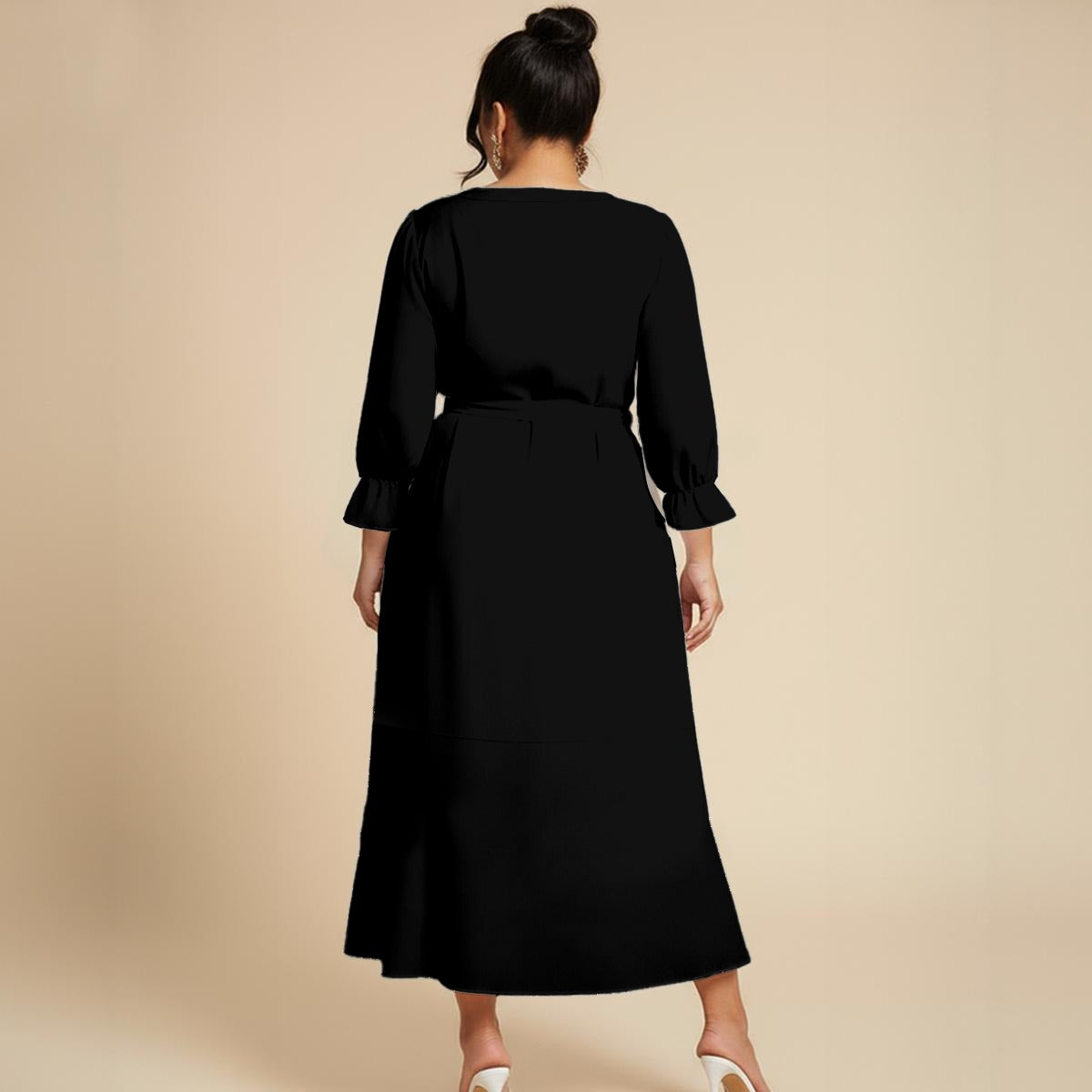 Classy but Sassy Women's Belted Maxi Dress