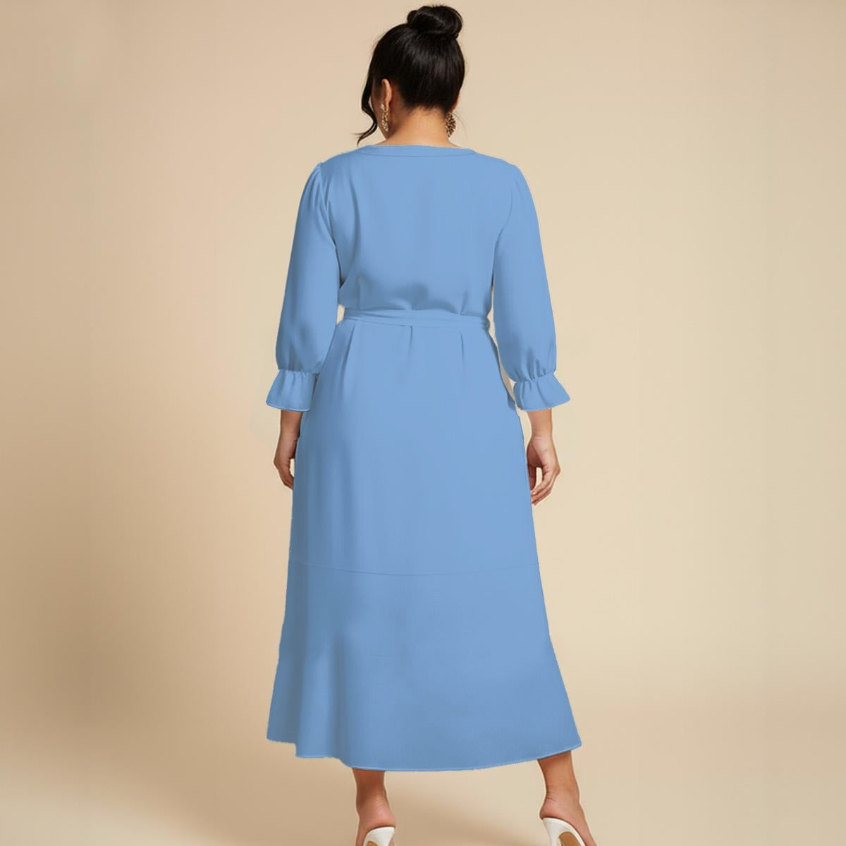 Classy but Sassy Women's Belted Maxi Dress