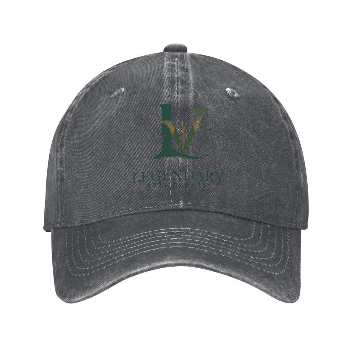LV Denim Washed Baseball Cap