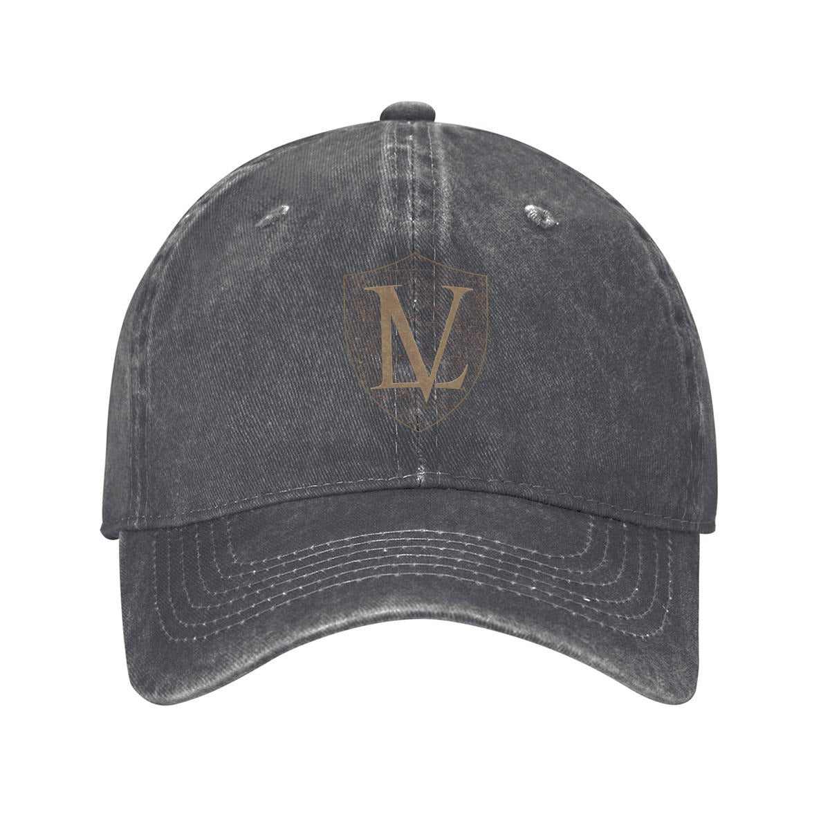 Logo Washed Denim Baseball Cap