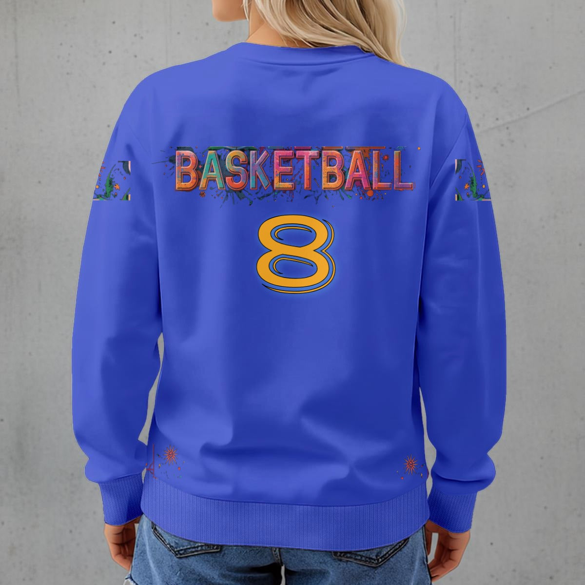 This girl Loves Basketball Women's Crew Neck