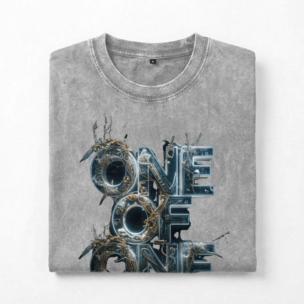 One of one Washed Drop Shoulder T-Shirt