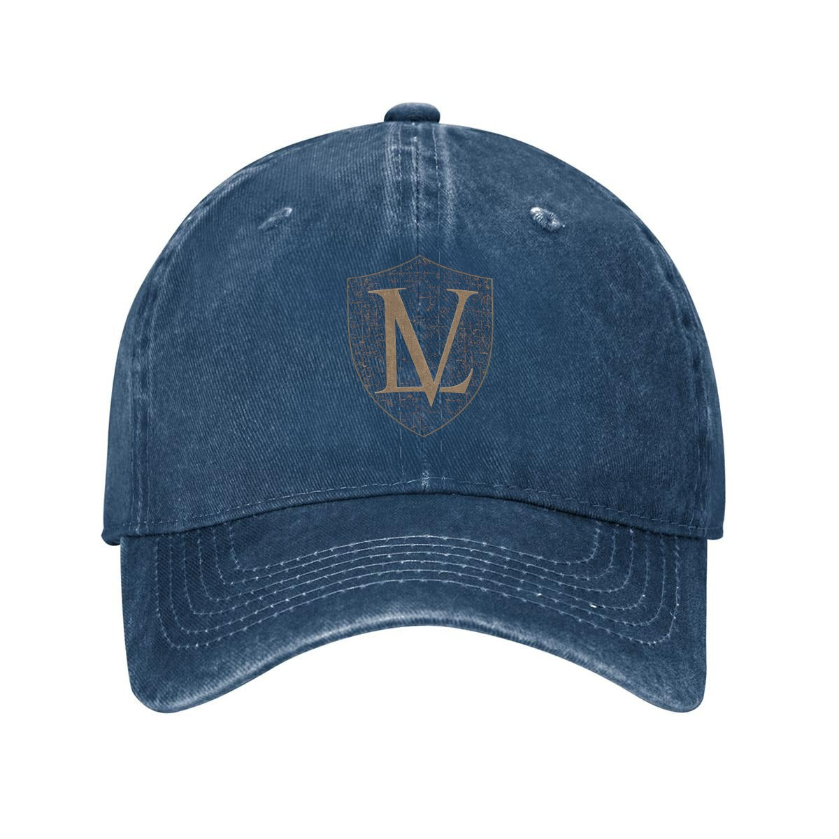 Logo Washed Denim Baseball Cap