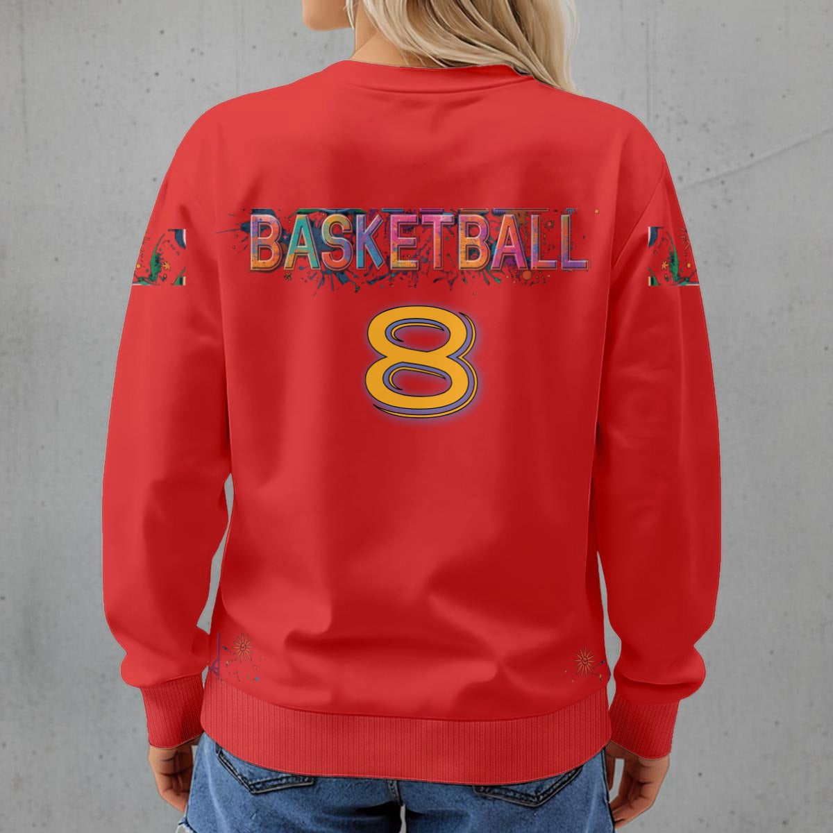 This girl Loves Basketball Women's Crew Neck