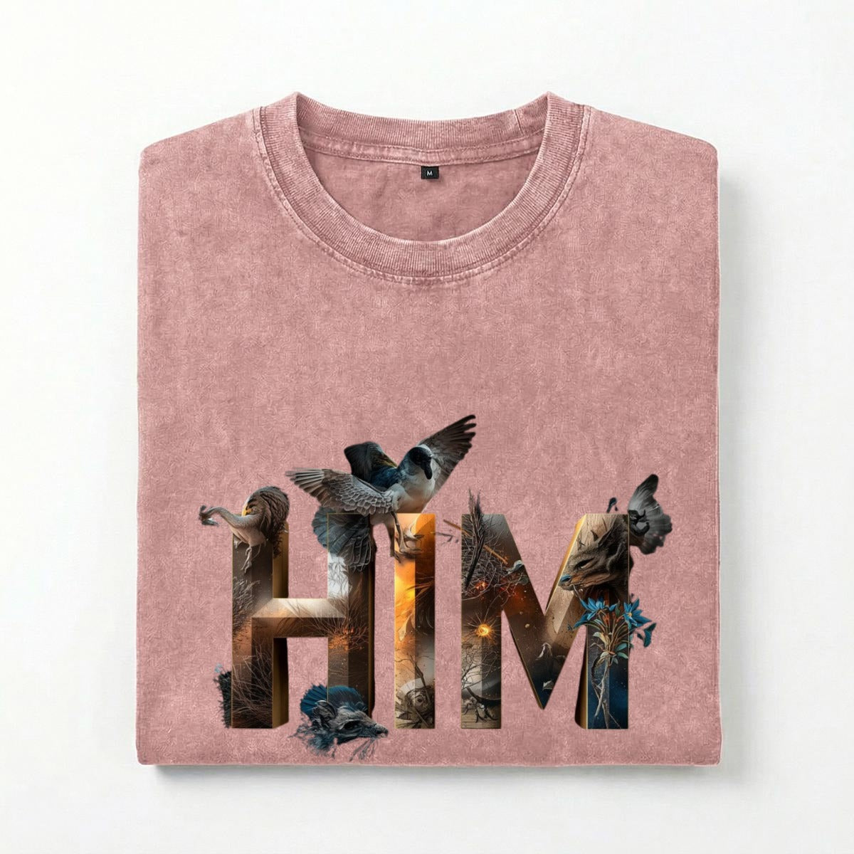 Him LV Men's washed T-shirt