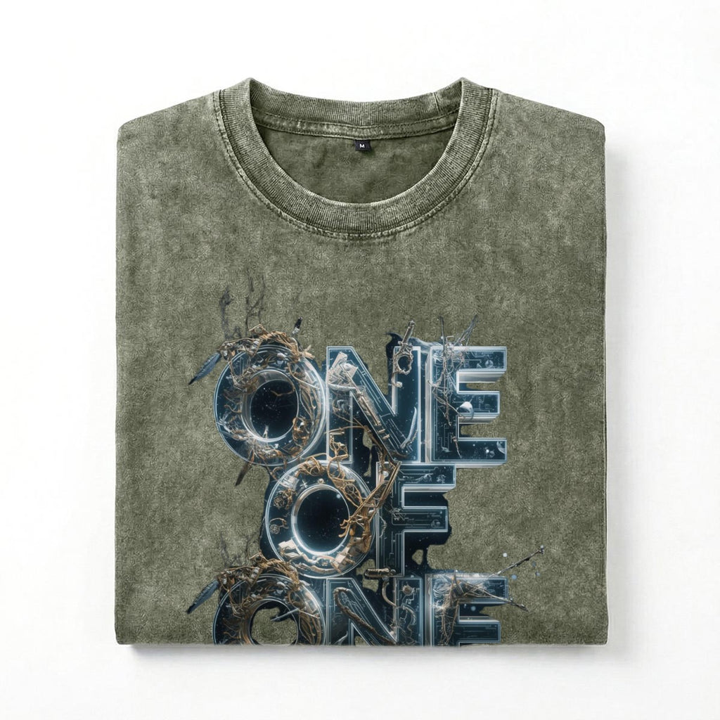 One of one Washed Drop Shoulder T-Shirt