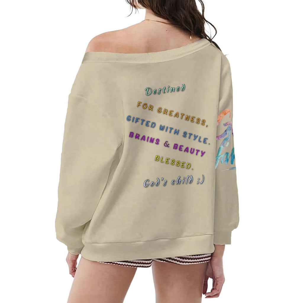 God's Child Women's Off-Shoulder Sweatshirt