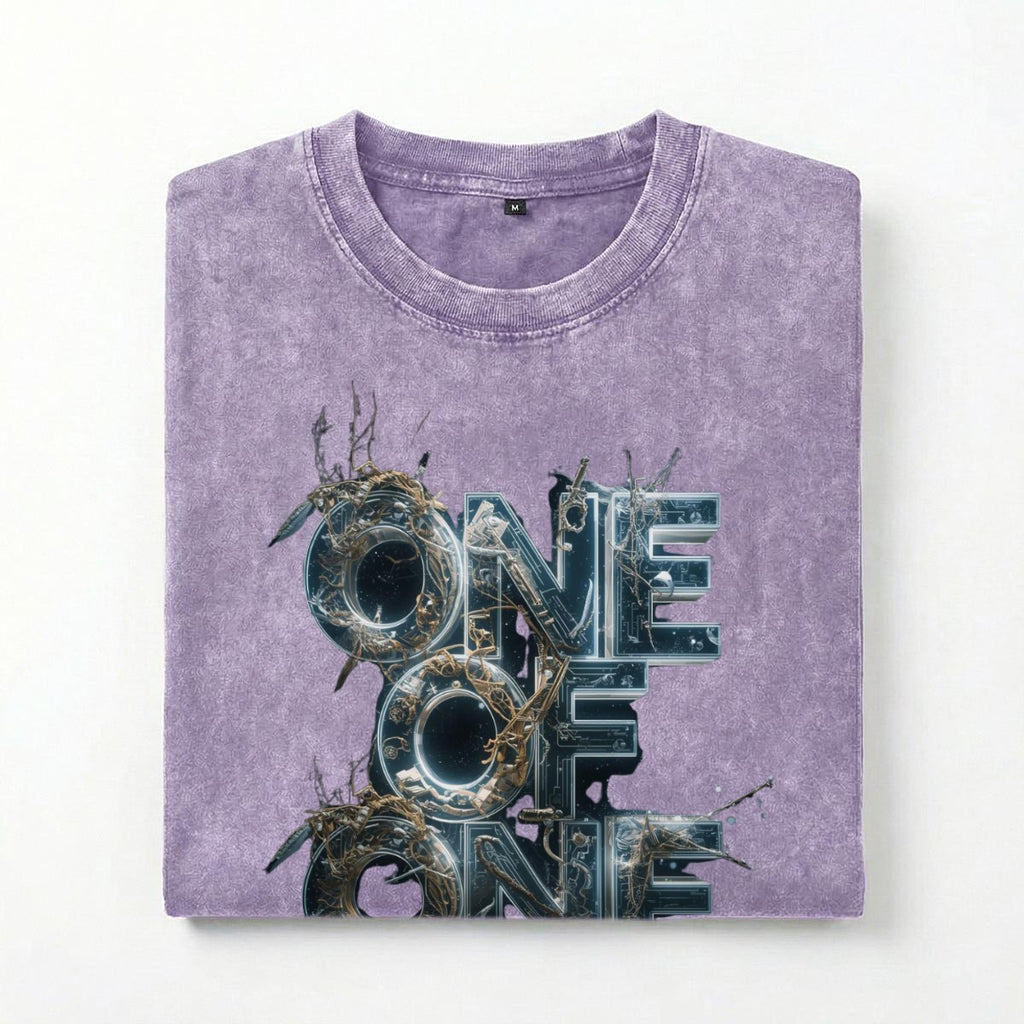 One of one Washed Drop Shoulder T-Shirt