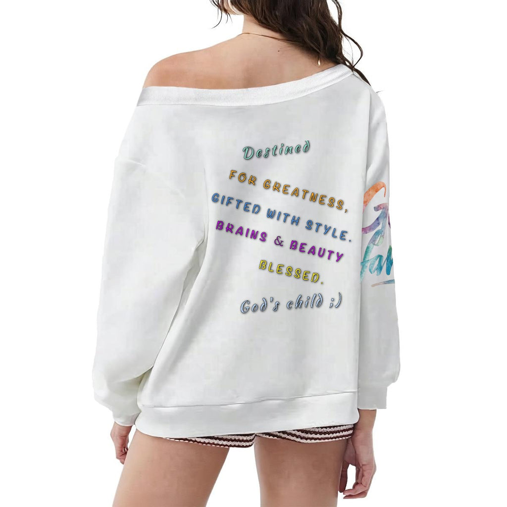 God's Child Women's Off-Shoulder Sweatshirt