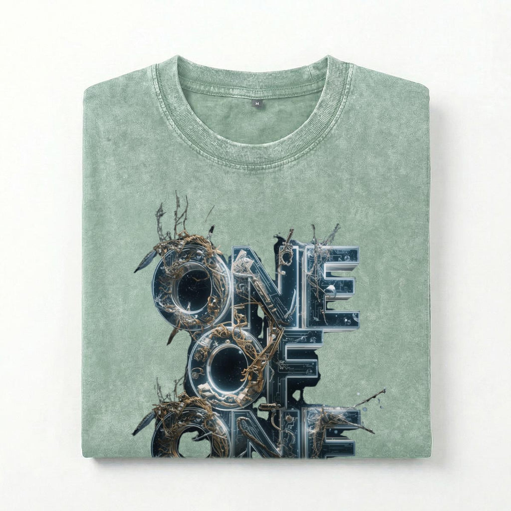 One of one Washed Drop Shoulder T-Shirt