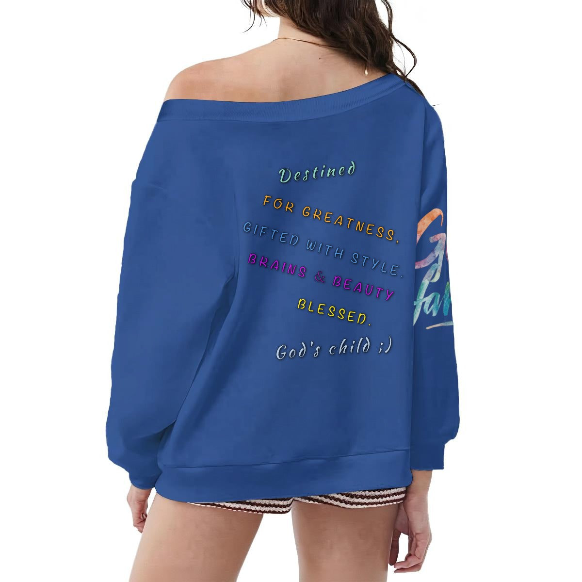 God's Child Women's Off-Shoulder Sweatshirt