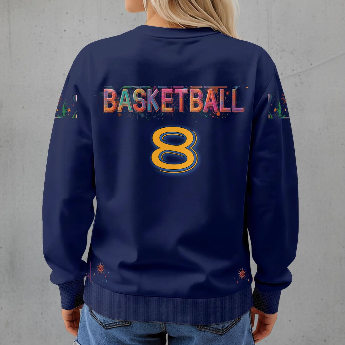 This girl Loves Basketball Women's Crew Neck