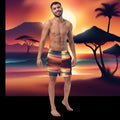 Sunset Men's swim trunks