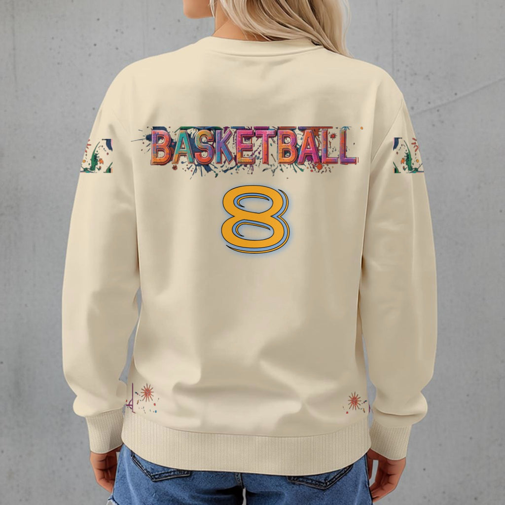 This girl Loves Basketball Women's Crew Neck