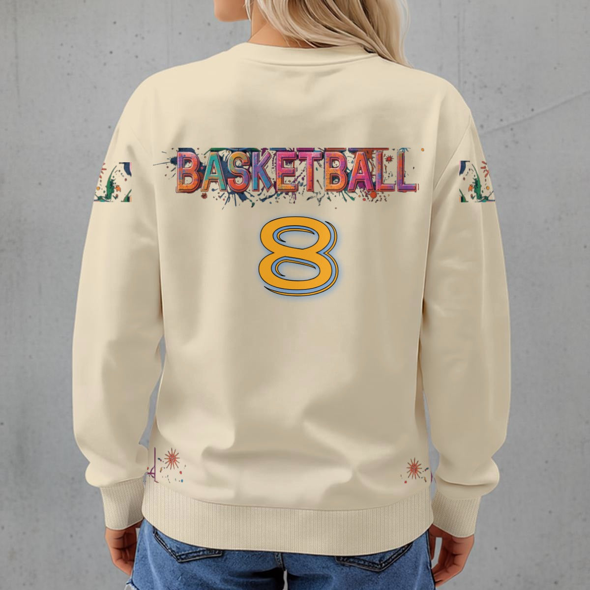 This girl Loves Basketball Women's Crew Neck