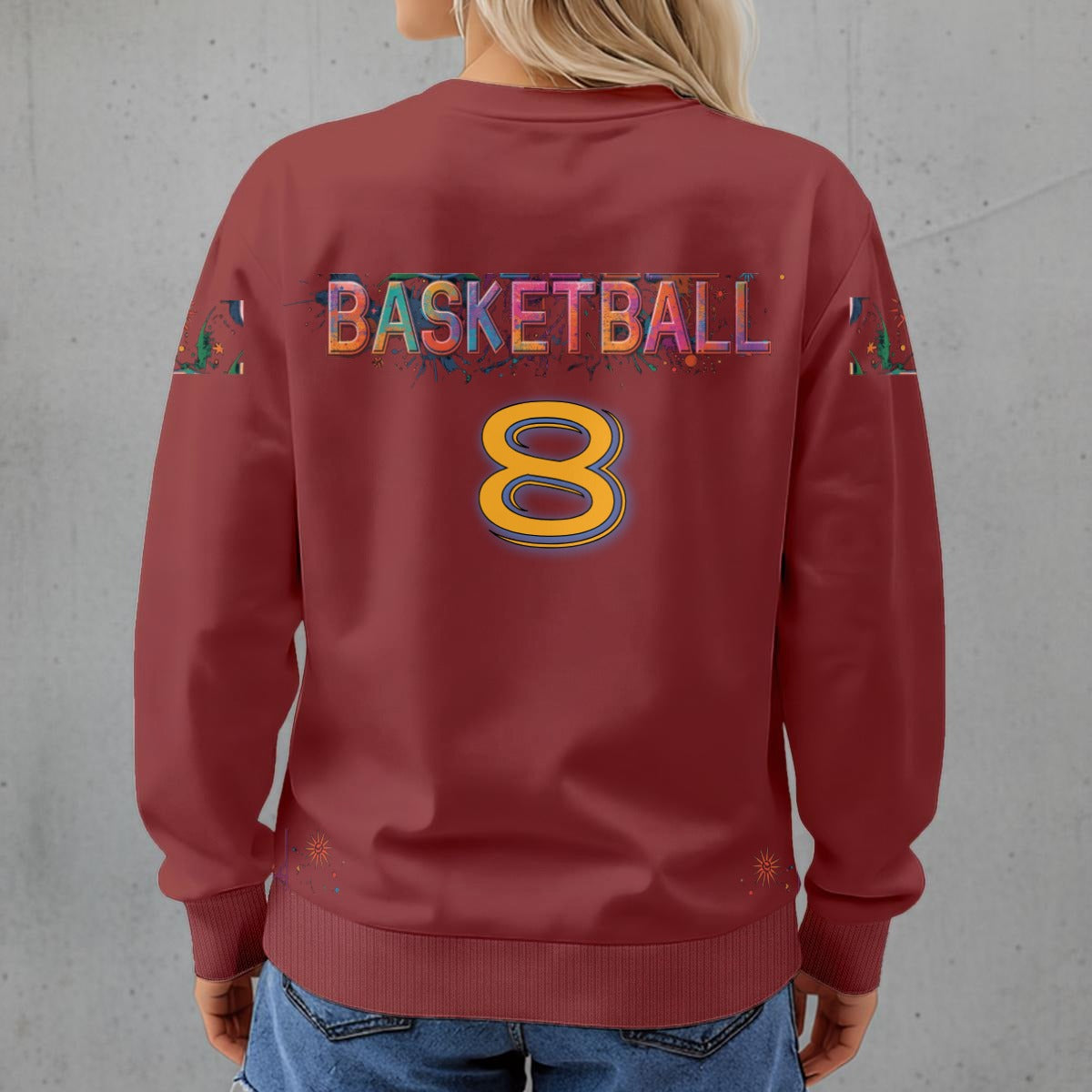 This girl Loves Basketball Women's Crew Neck