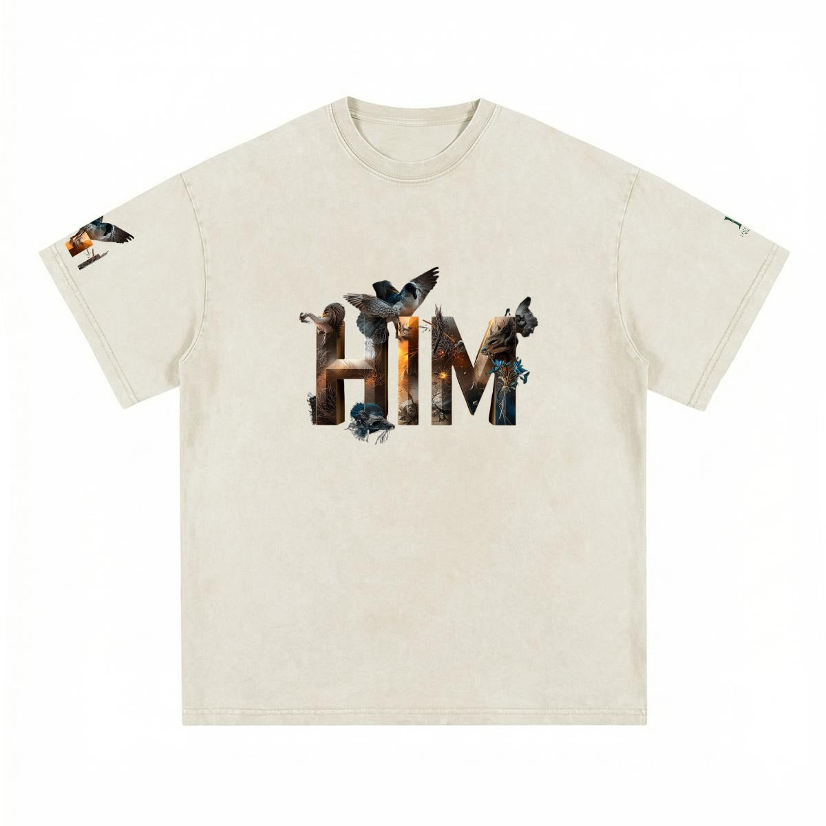 Him LV Men's washed T-shirt