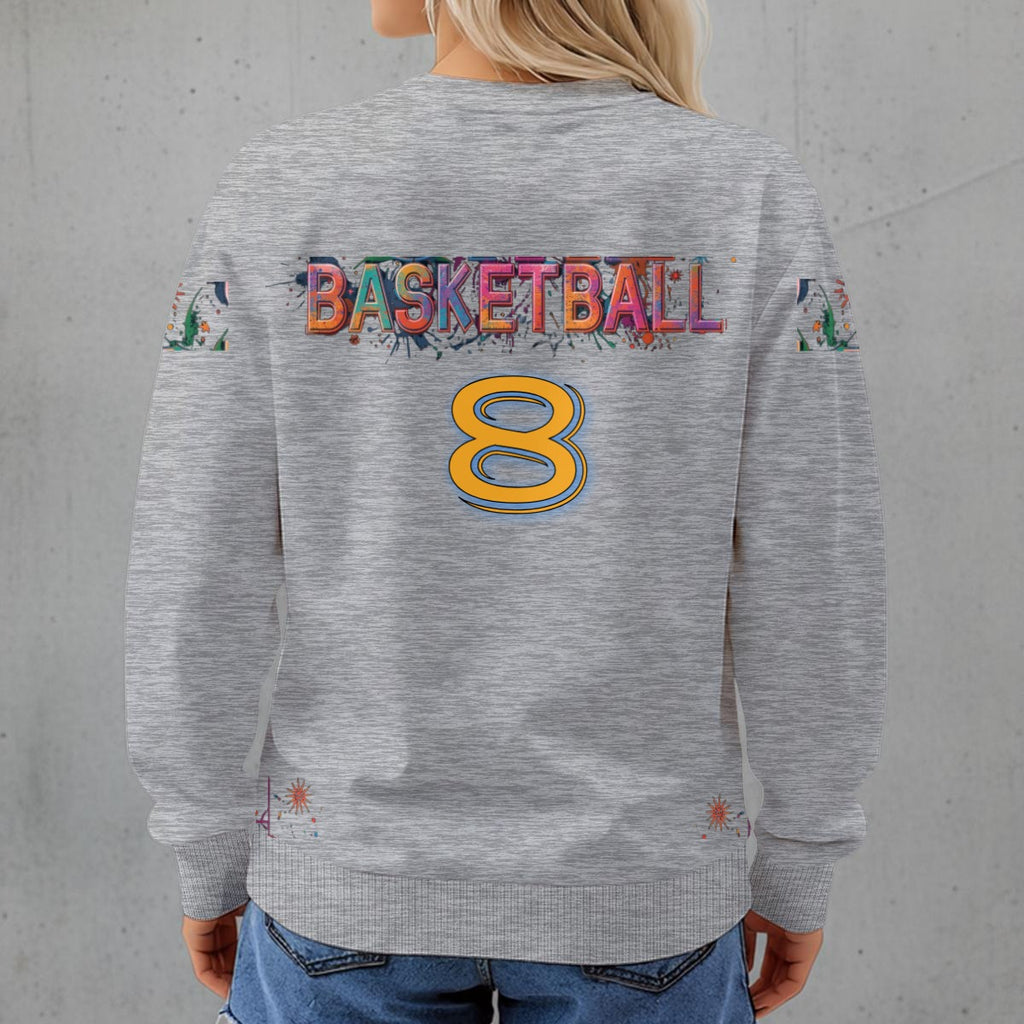 This girl Loves Basketball Women's Crew Neck