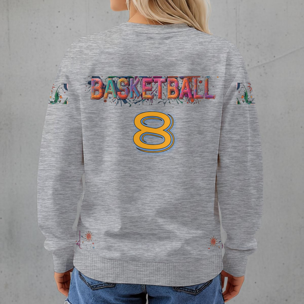This girl Loves Basketball Women's Crew Neck