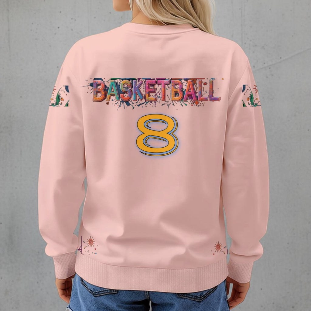 This girl Loves Basketball Women's Crew Neck