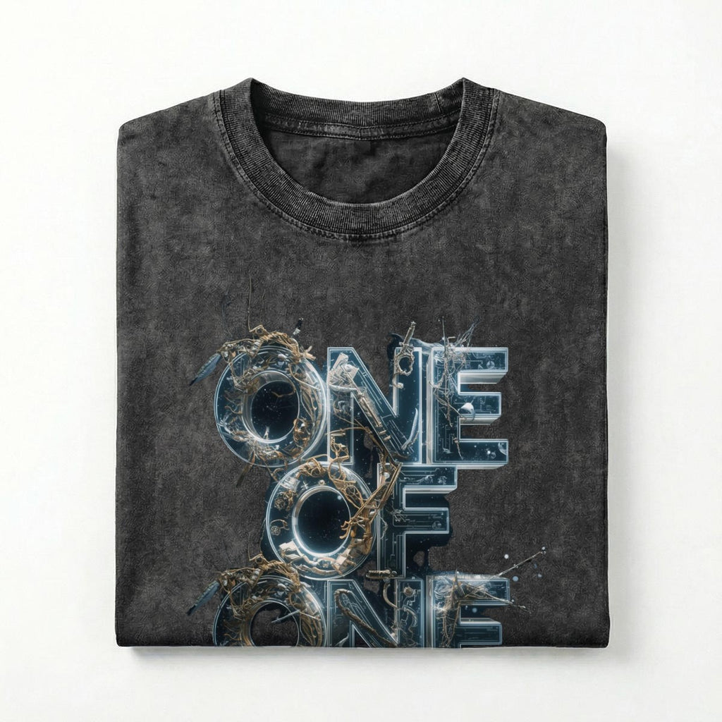 One of one Washed Drop Shoulder T-Shirt