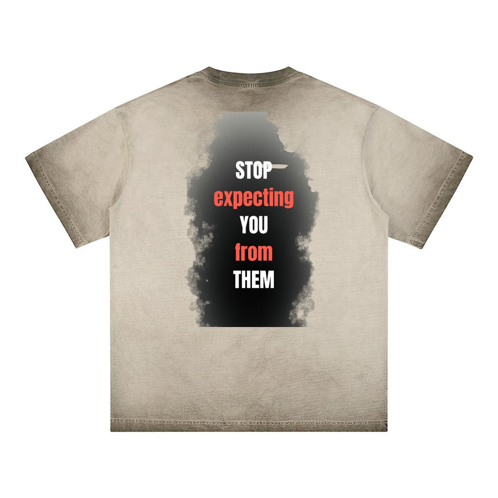 Stop expecting Men's Washed T-shirt