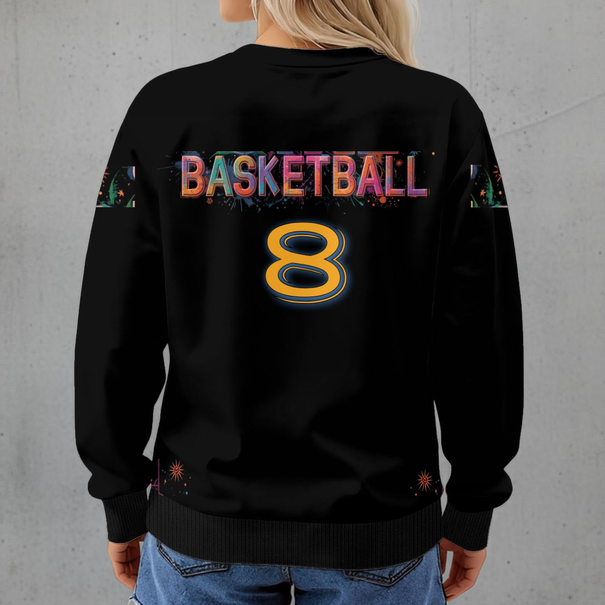 This girl Loves Basketball Women's Crew Neck